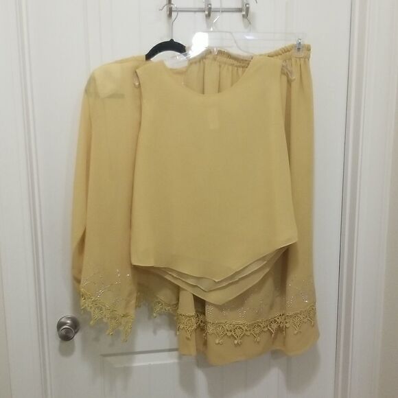 3 Piece Midi Skirt/Dress set Women's sz Large - Picture 7 of 7